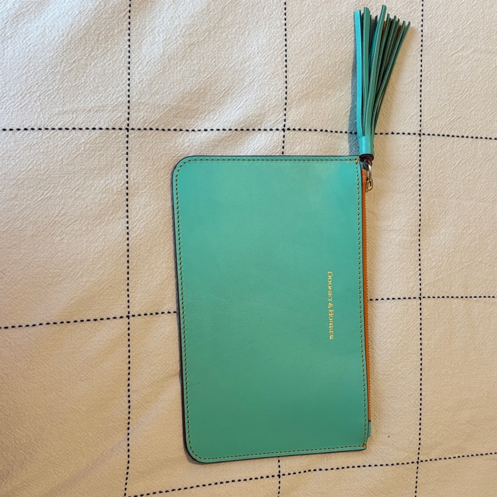Dooney & Bourke Teal Leather Pouch